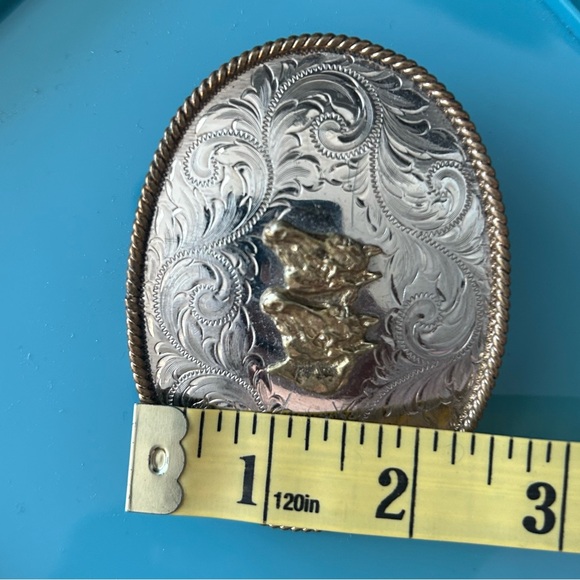 Montana Silversmiths Silver Belt Buckle - Picture 9 of 11